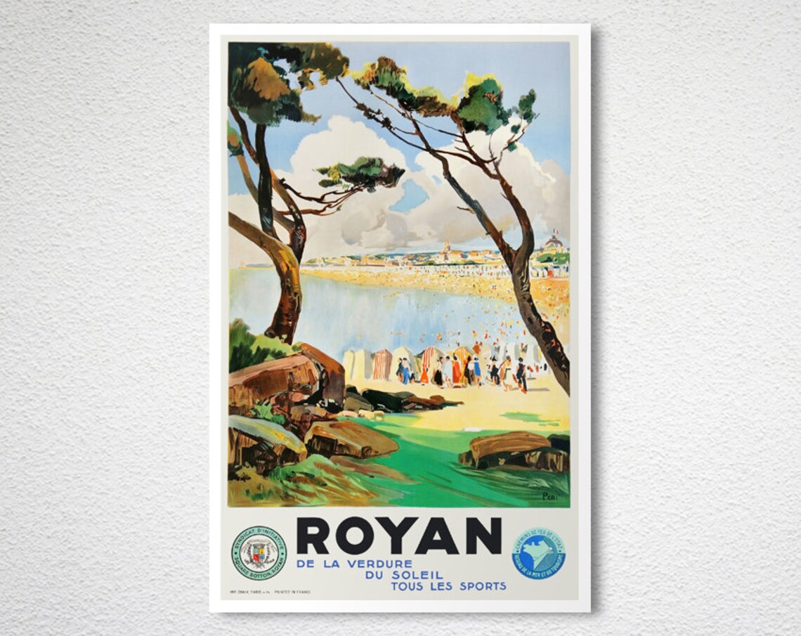 Royan France Vintage Travel Poster, Travel Poster - Image 2
