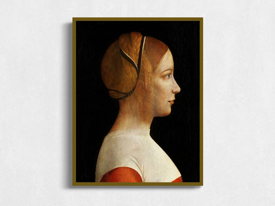 Antique Portrait Of Woman, Vintage Portrait Art Print
