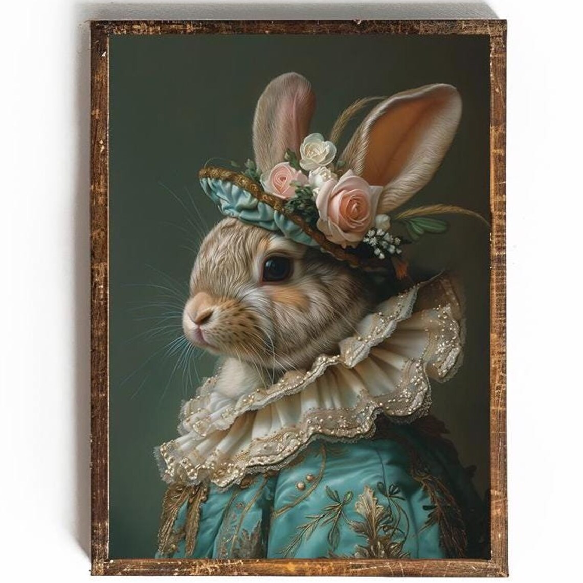 Easter Bunny Funny Easter Decor, Whimsical Rabbit