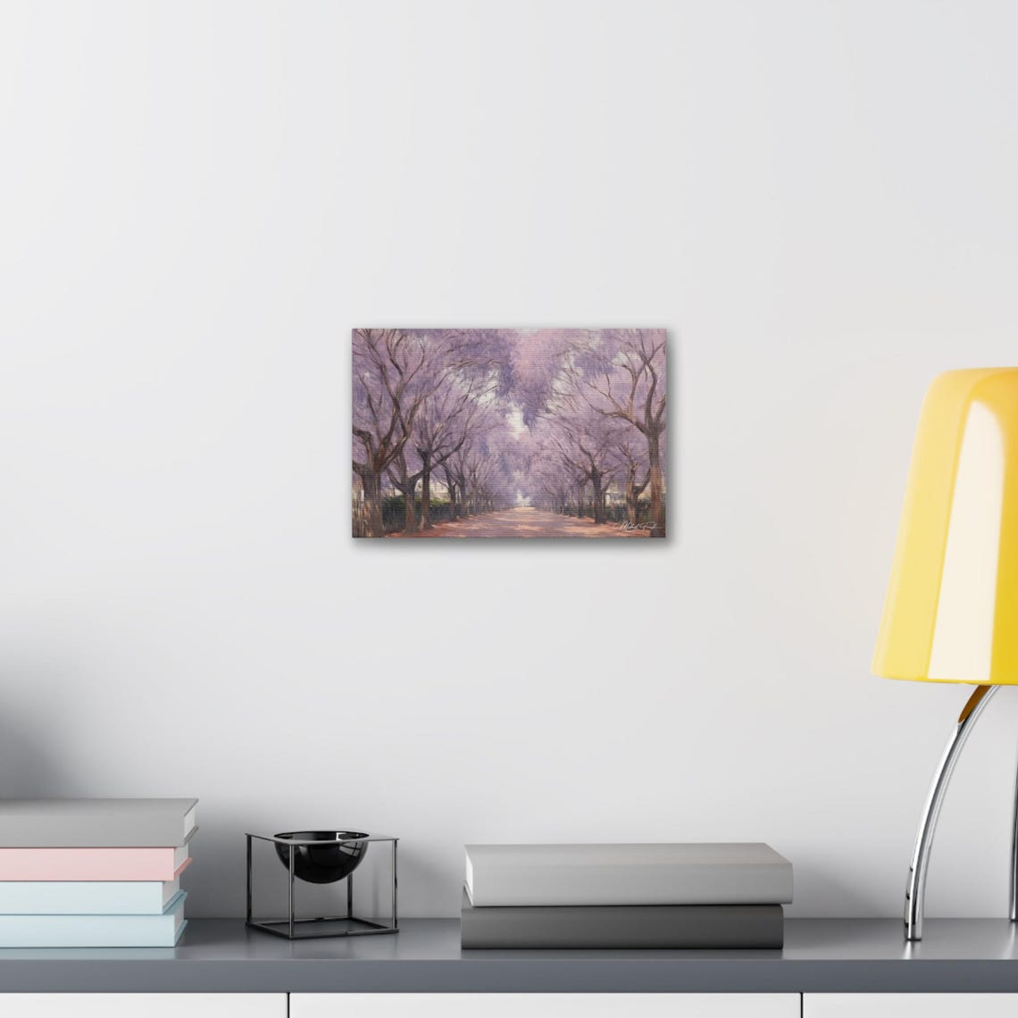 Blooming Jacaranda Avenue Spring Purple Trees Path Art Poster - Image 6