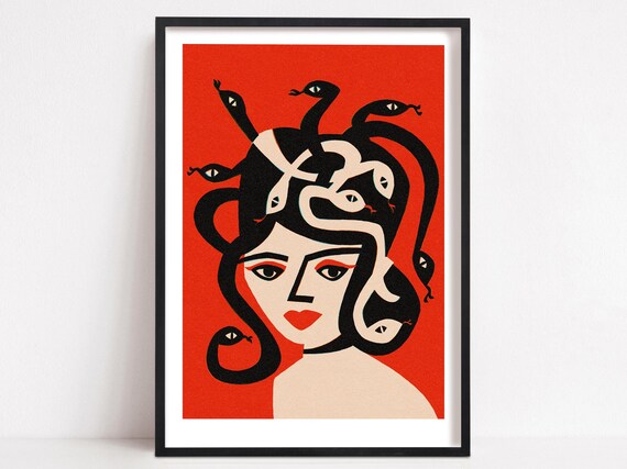 Medusa Poster Print, Feminism Gift For Her