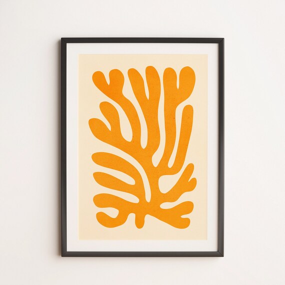 Sunglow Matisse Paper Cutouts 09 Retro Matisse Colorful Mid Century Abstract Poster Art Print