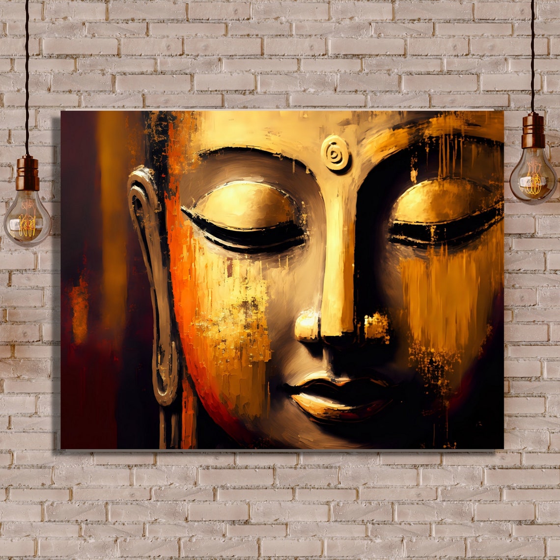 Buddha Abstract Wall Art, Spiritual Art - Image 3