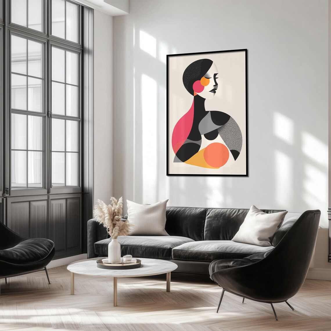 Abstract Woman, Minimalist Illustration Art Print - Image 3