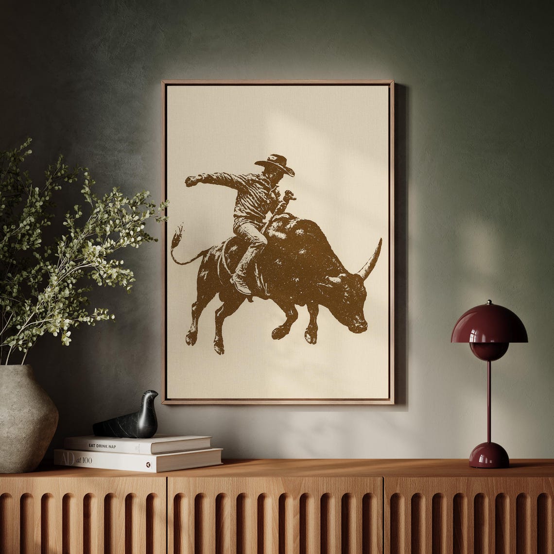 Rustic Bull Rider Western Cowboy Rodeo Poster - Image 5