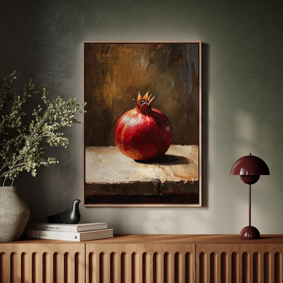 Pomegranate Still Life, Vintage Kitchen Art Print - Image 5