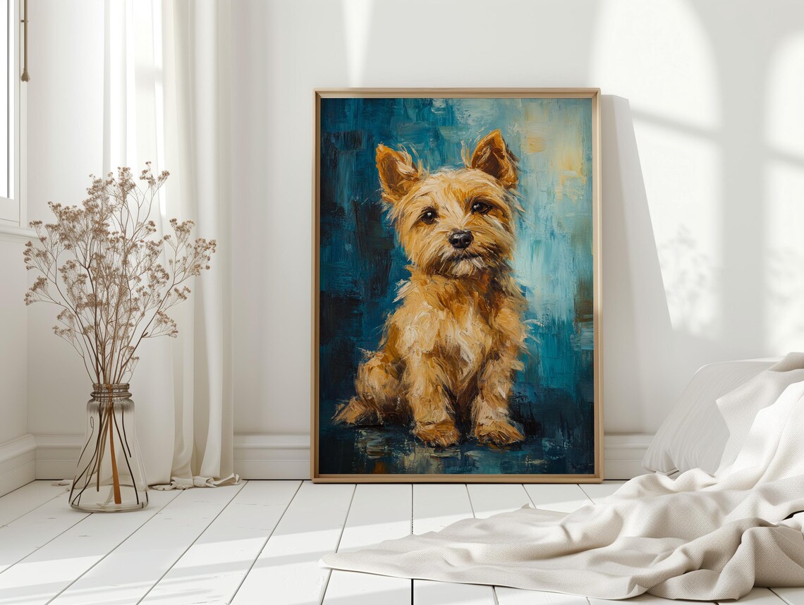 Yorkie Dog Portrait Art Print, Cute Terrier - Image 4