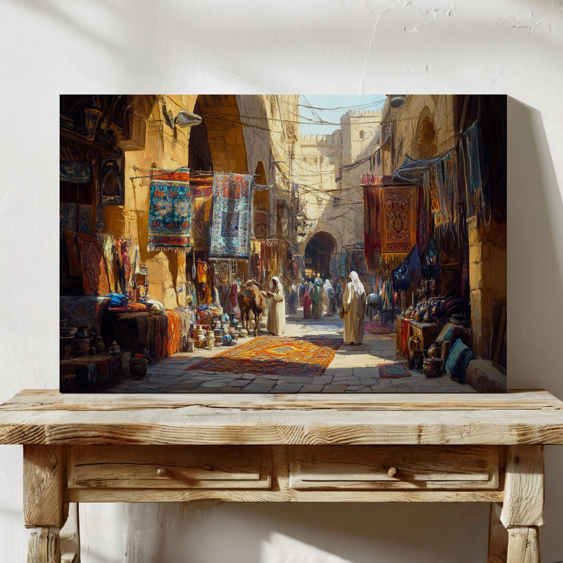 Oriental Bazaar Street Scene, Middle Eastern Market