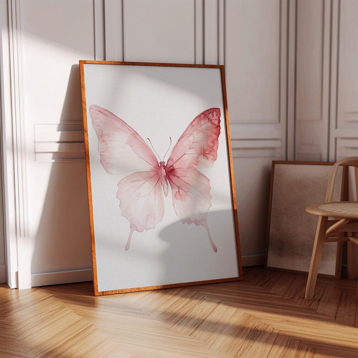 Butterfly Watercolor Art Print, Minimalist Nature Decor - Image 2
