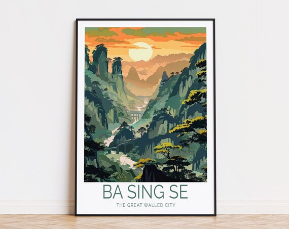 Ba Sing Se Travel Poster, Earth Kingdom Capital