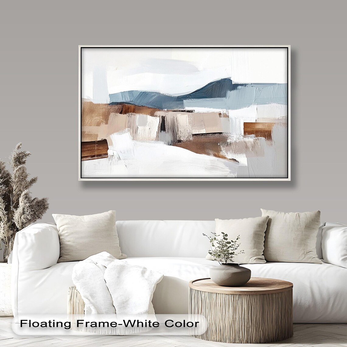 Neutral Abstract Landscape, Modern Minimalist Design - Image 5