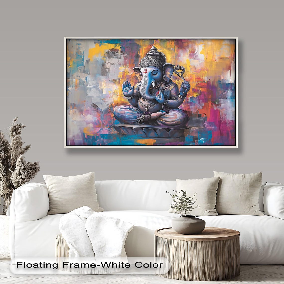 Ganesh Art Print, Hindu Deity Meditation Decor - Image 2