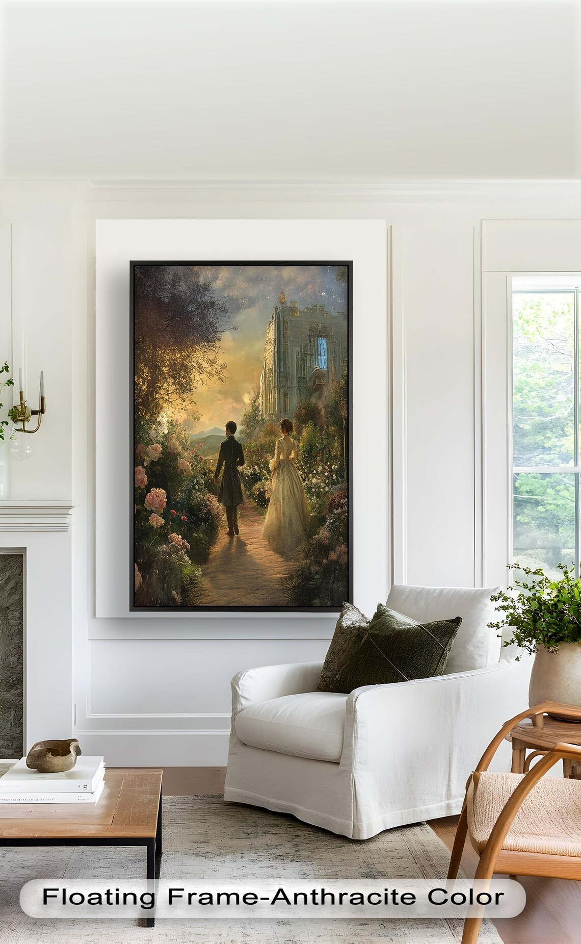 Romantic Garden Path, Victorian Couple Wedding Gift - Image 2