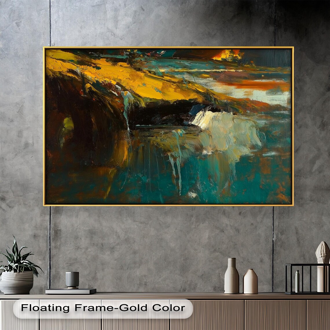 Bold Abstract Nature Art Print, Modern Design - Image 3