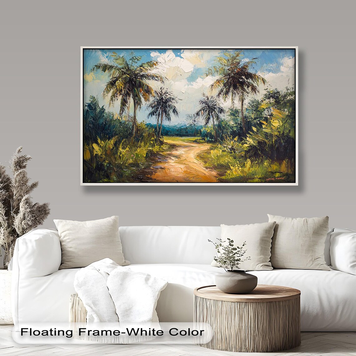 Tropical Landscape, Palm Tree Forest Art Print - Image 2