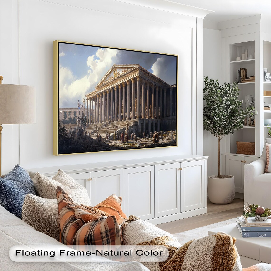 Roman Temple Scene, Historic Classical Architecture - Image 4