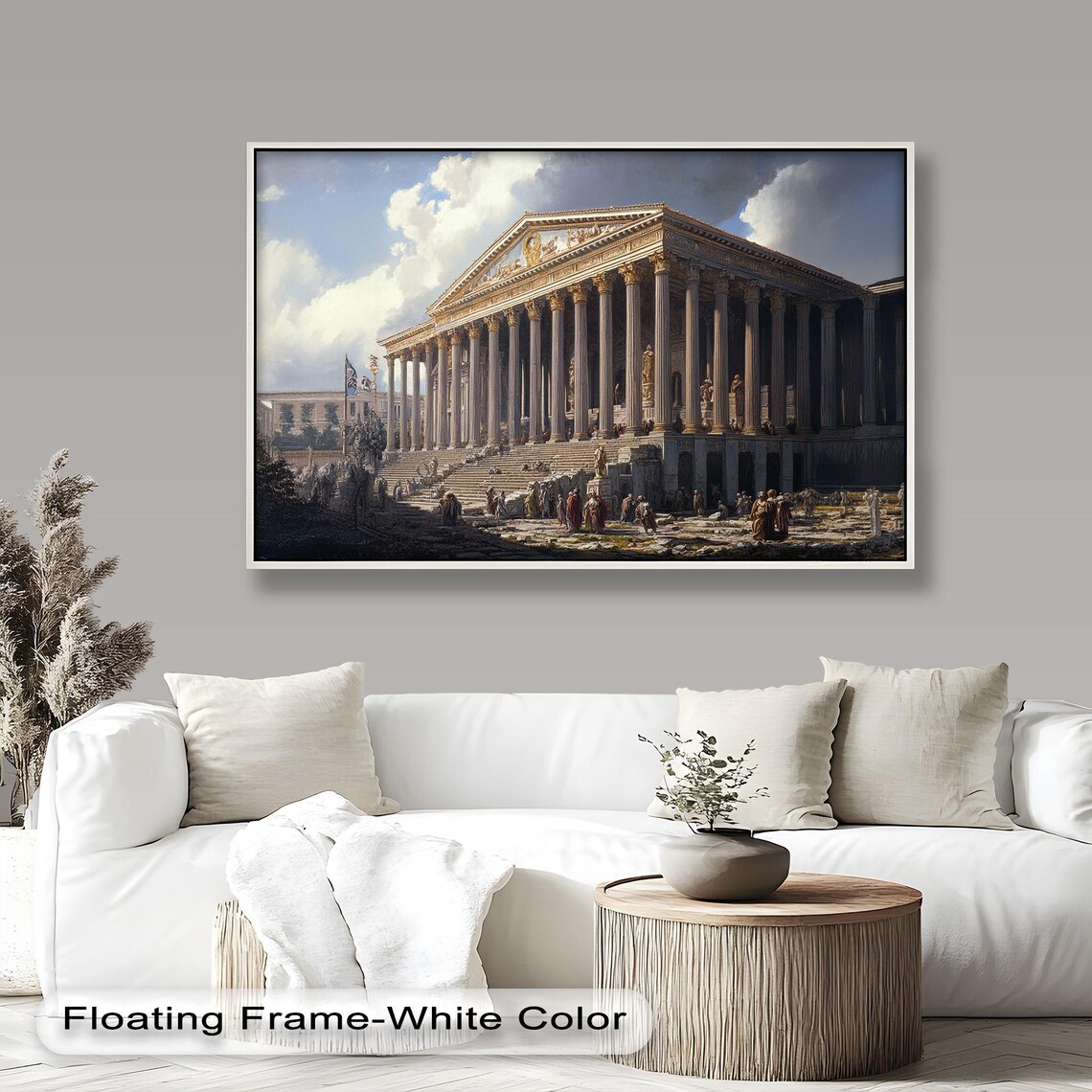 Roman Temple Scene, Historic Classical Architecture - Image 3
