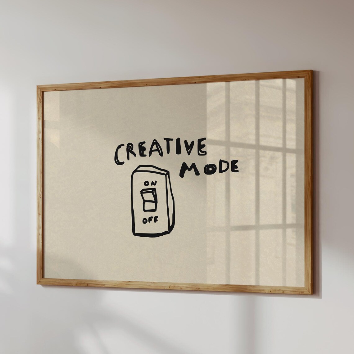 Creative Mode On Hand-Drawn Home Office Art Print