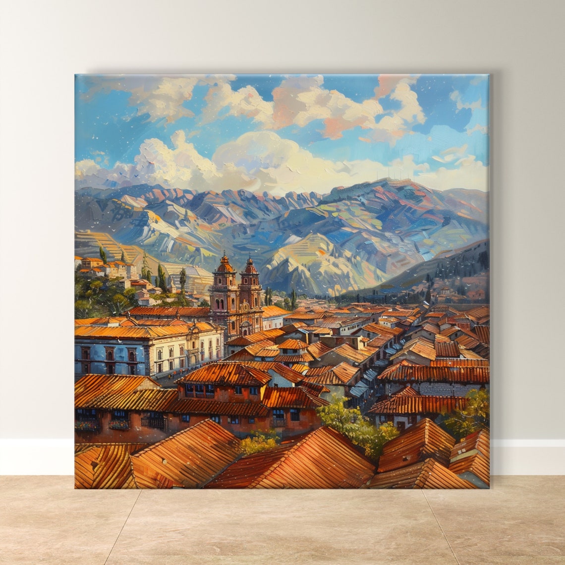 Cusco Wall Art Peru City Andean Landscape Print Historic Travel Decor Scenic Architecture Artwork Unique Gift Idea