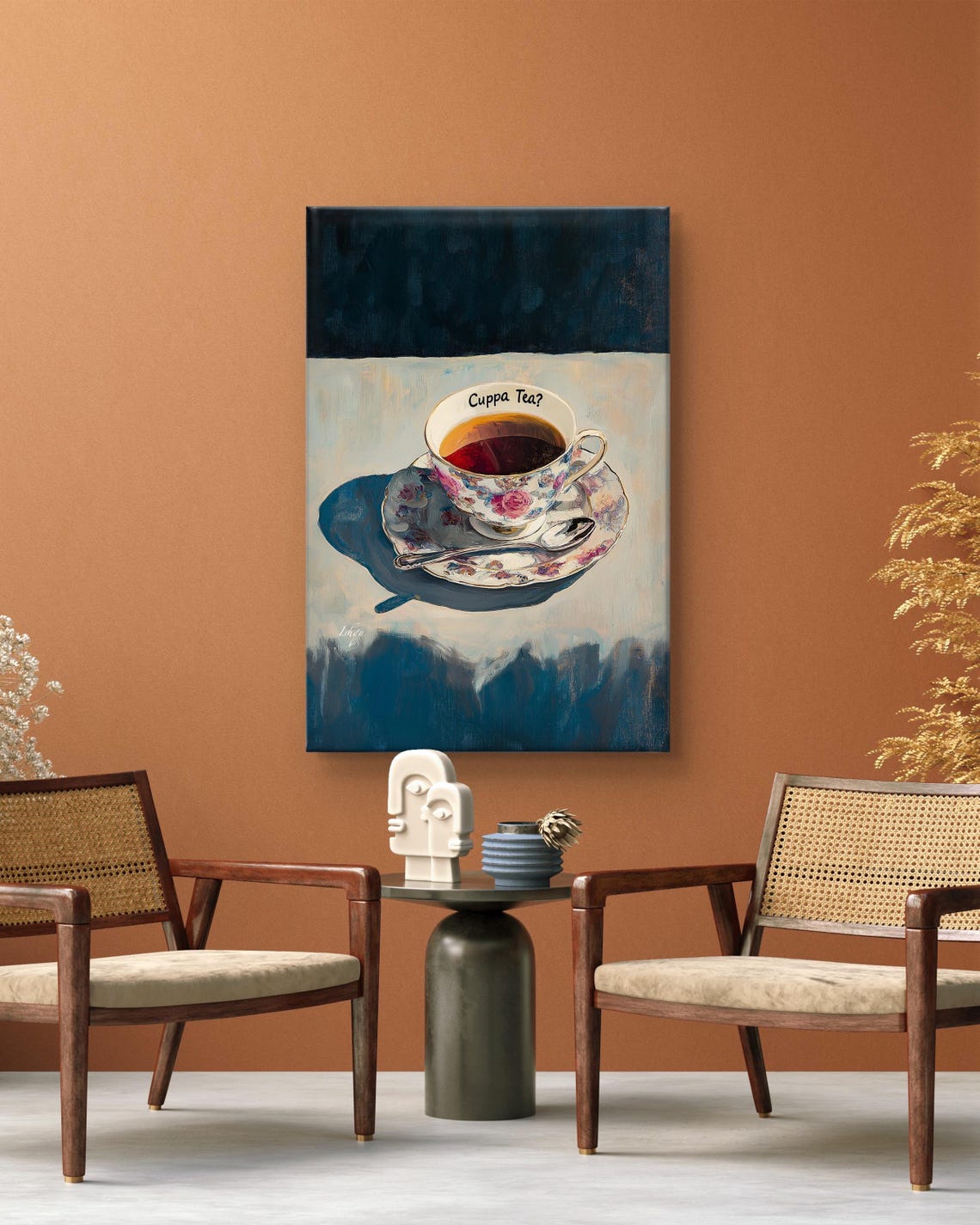 Vintage Floral Teacup Cuppa Tea Cozy Kitchen Art Wall Poster - Image 7