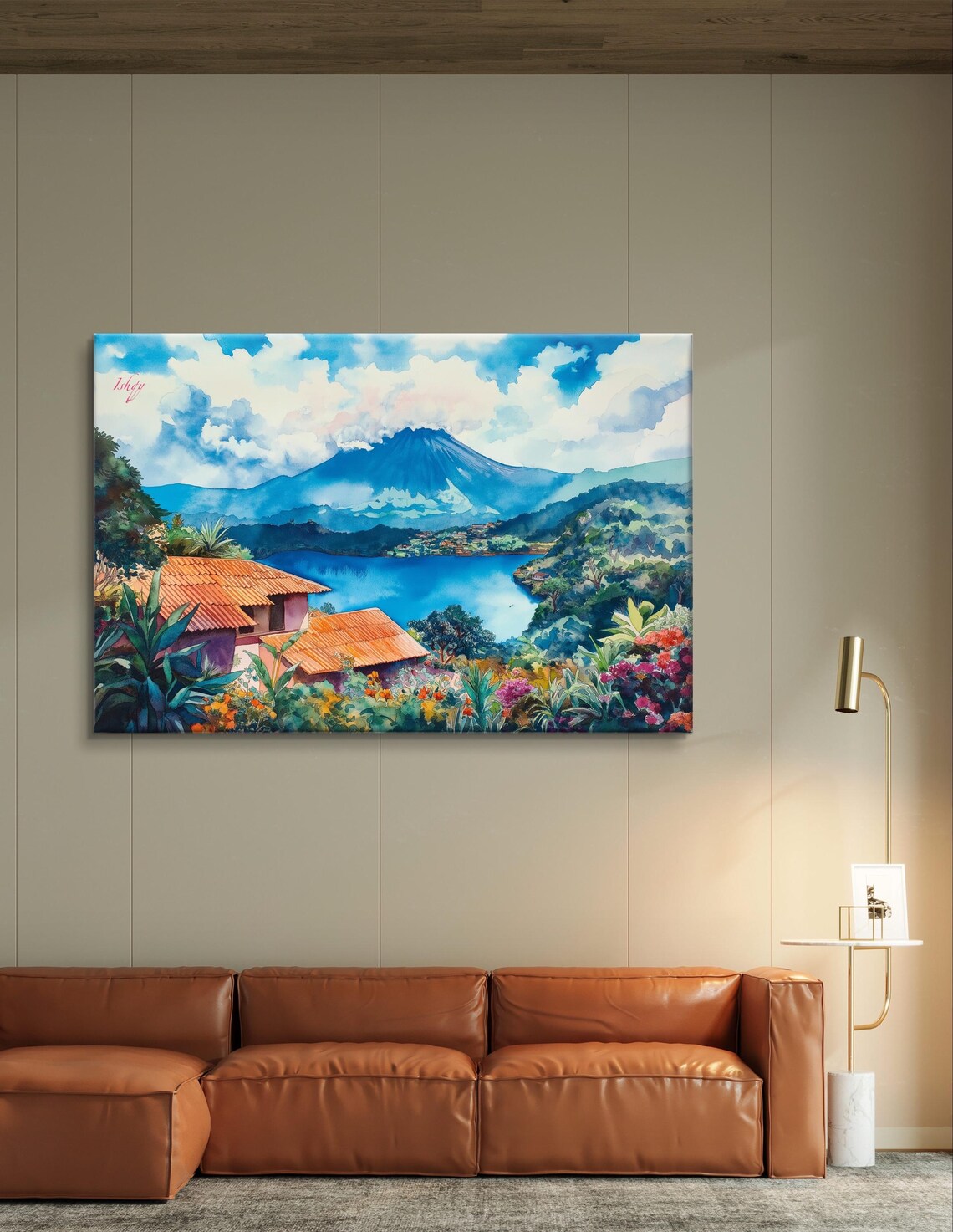 Coatepeque Lake, El Salvador Tropical Travel Poster - Image 5
