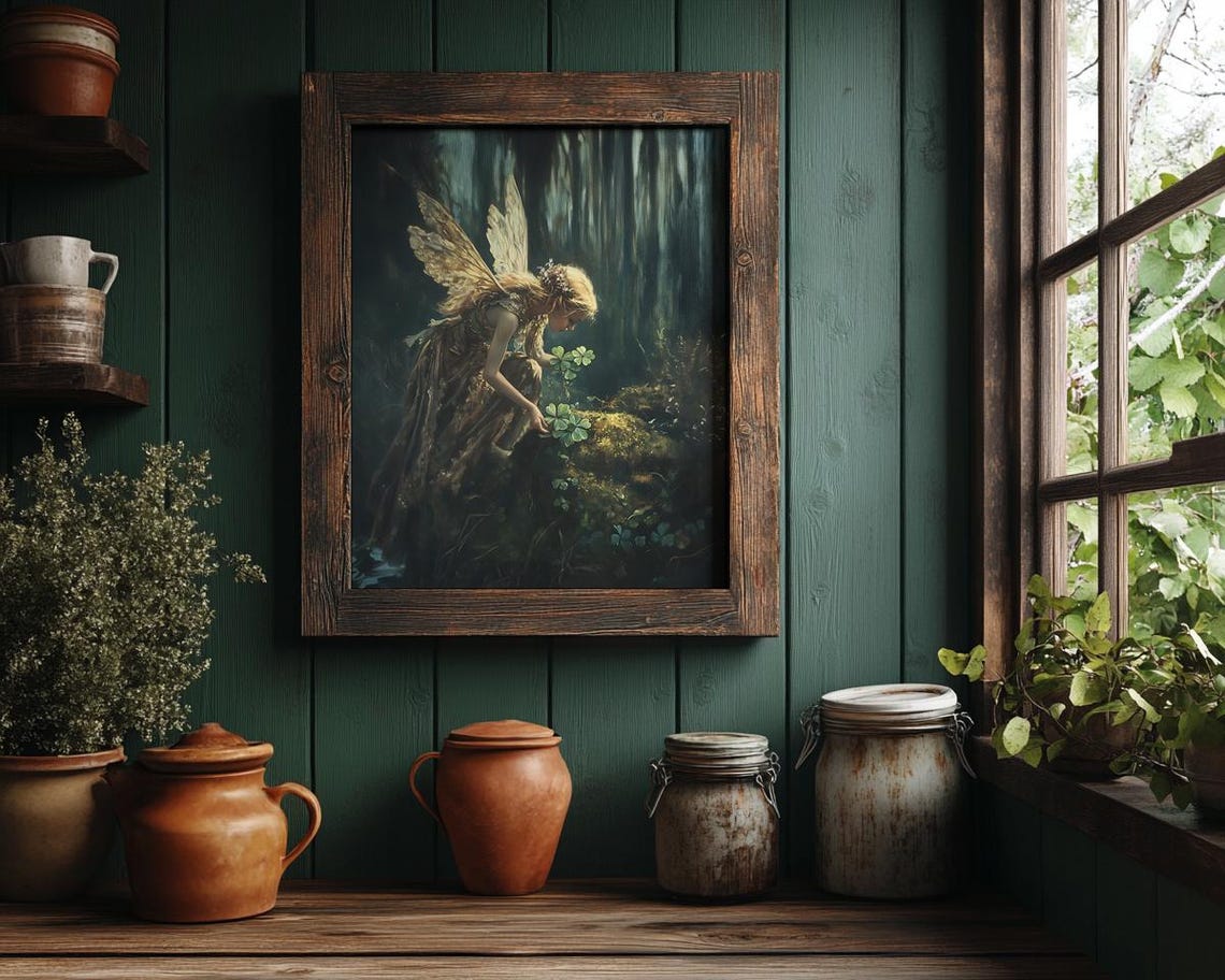 Fairy Art Print, St Patricks Day Decor - Image 3