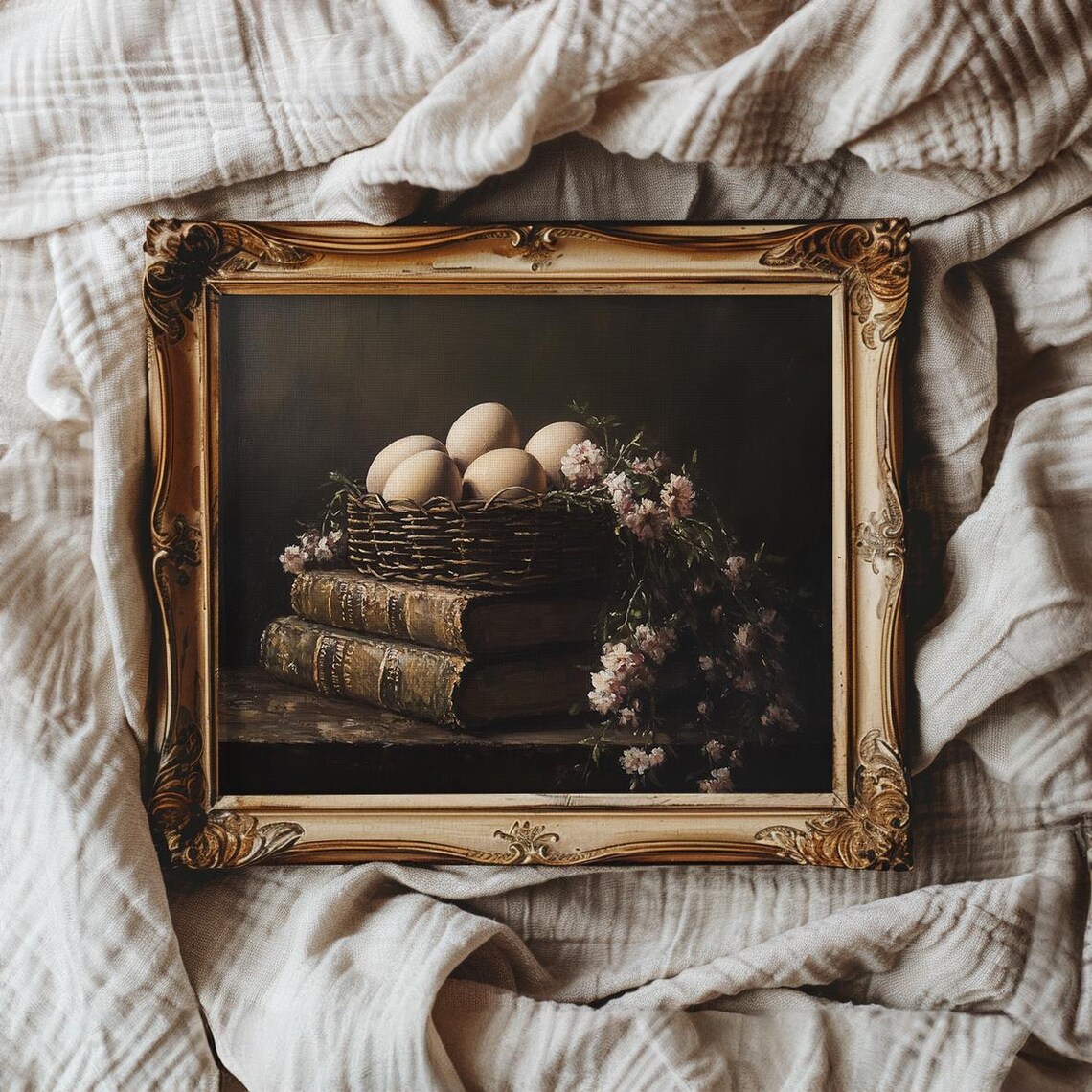 Moody Farmhouse Kitchen Art For Easter Decor - Image 3