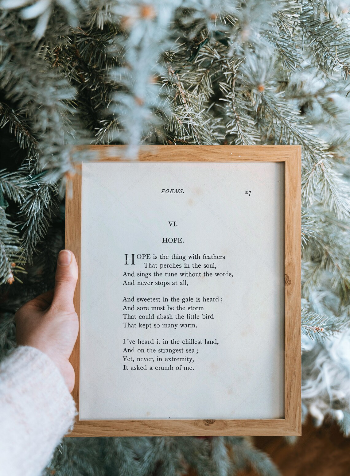Emily Dickinson Hope, Poetry Bookish Wall Art Print - Image 4