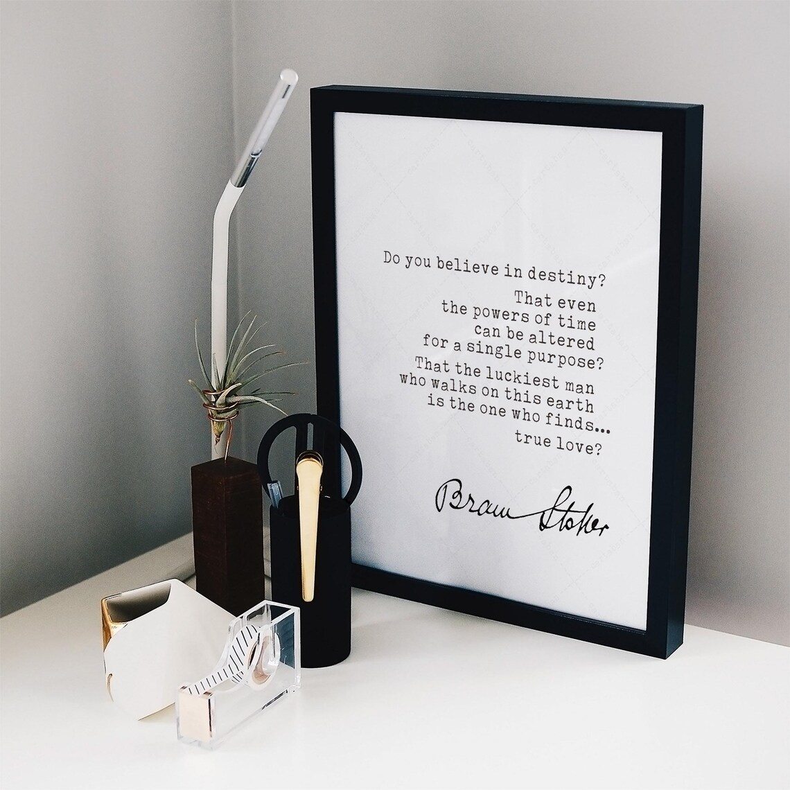 Bram Stoker Dracula Quote, Book Lovers Art Print - Image 2