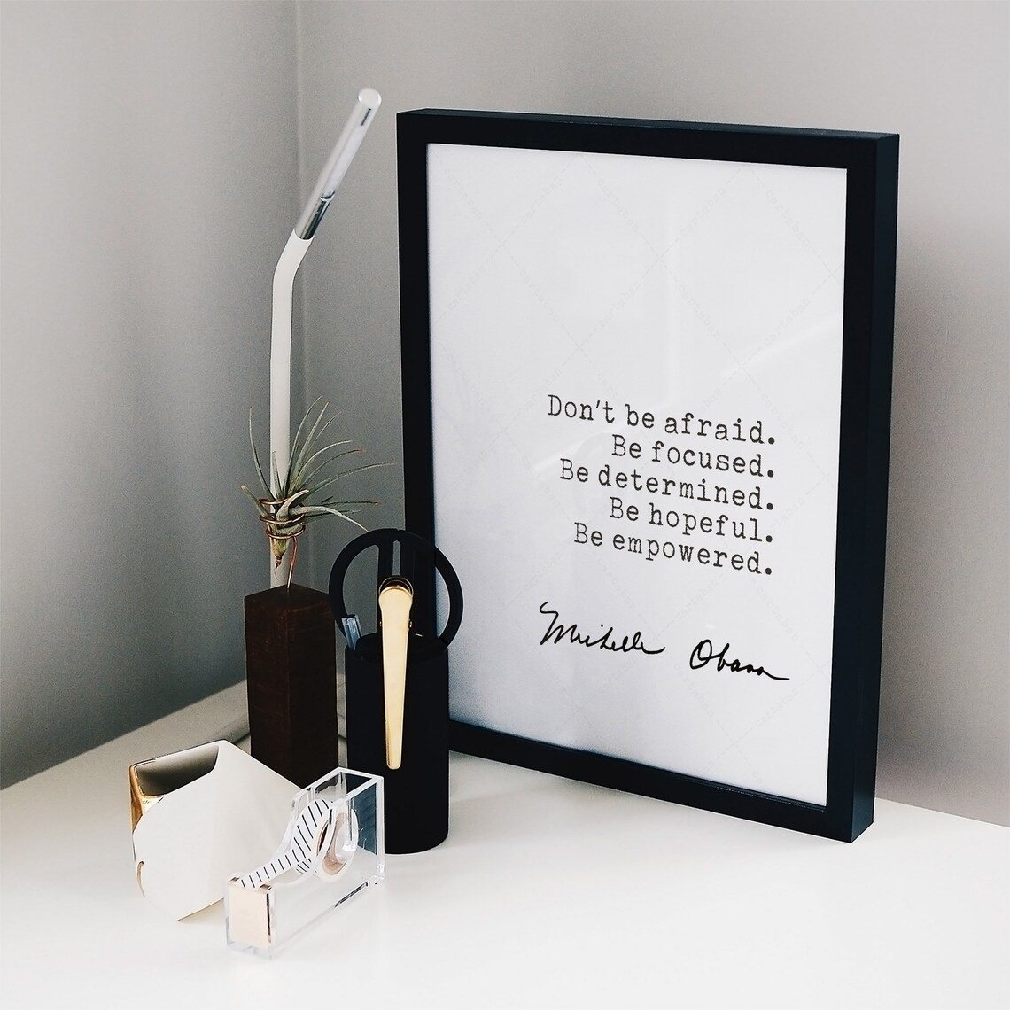 Michelle Obama Quote, Book Lovers Feminist Print - Image 2