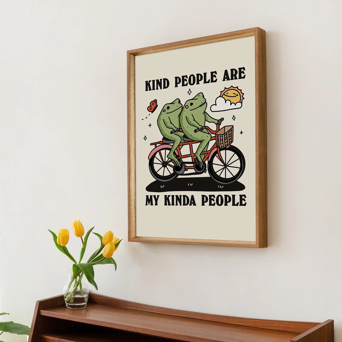 Frog Illustration Art Print, Cute Cottagecore Classroom Decor - Image 3
