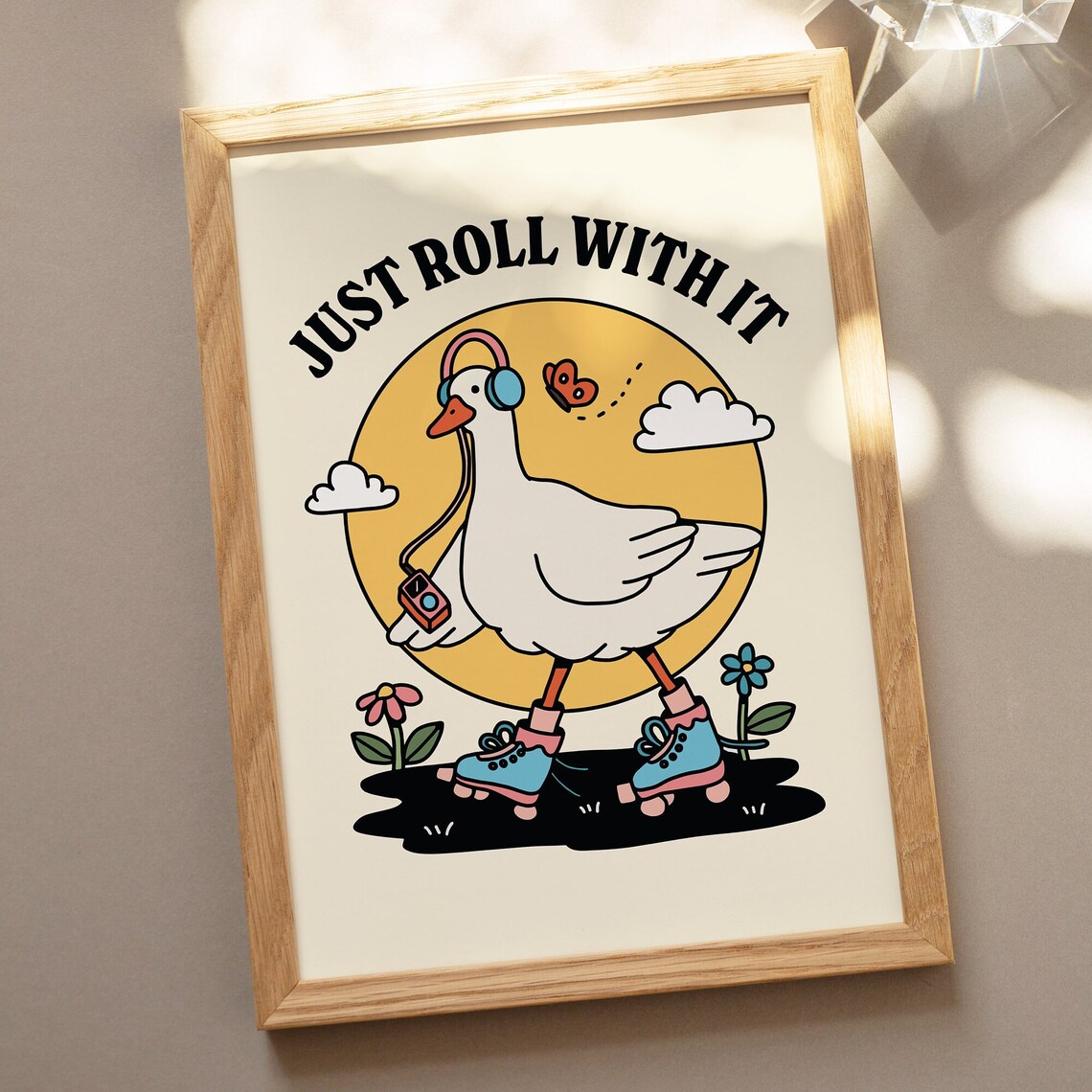 Retro Goose Quote Art Print, Cottagecore Decor - Image 3