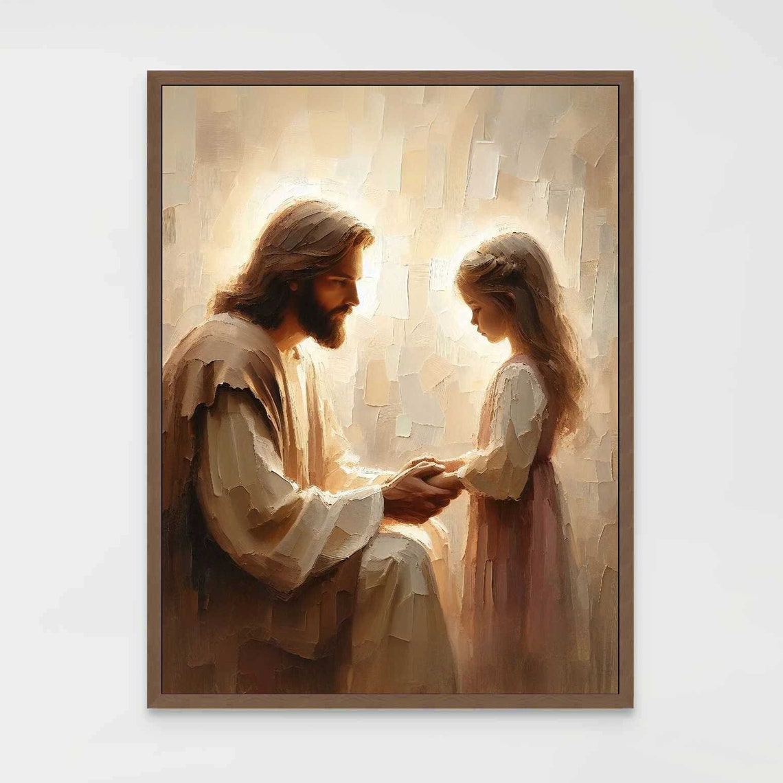Faith In You Christian Painting, Jesus And Girl