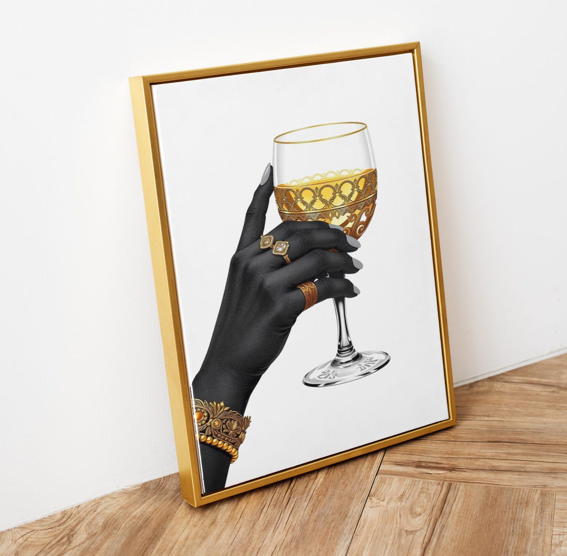 Black Woman Art Trendy Art Prints Black Female Art Minimalist Wall Art Femme Fatale Girly Wall Art Black Girl Print - Image 5