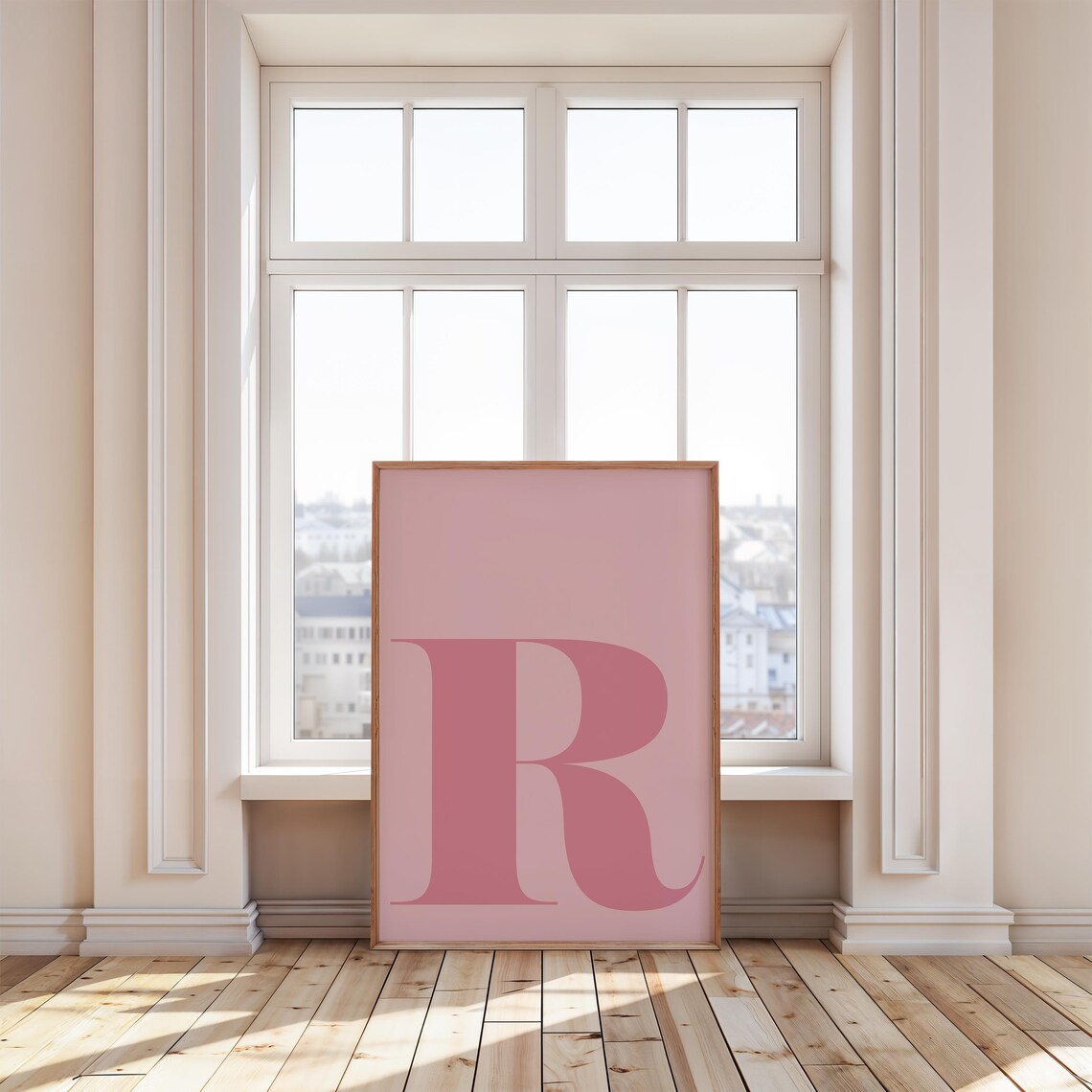 Letter R Print, Pastel Room Decor Trendy Poster - Image 4