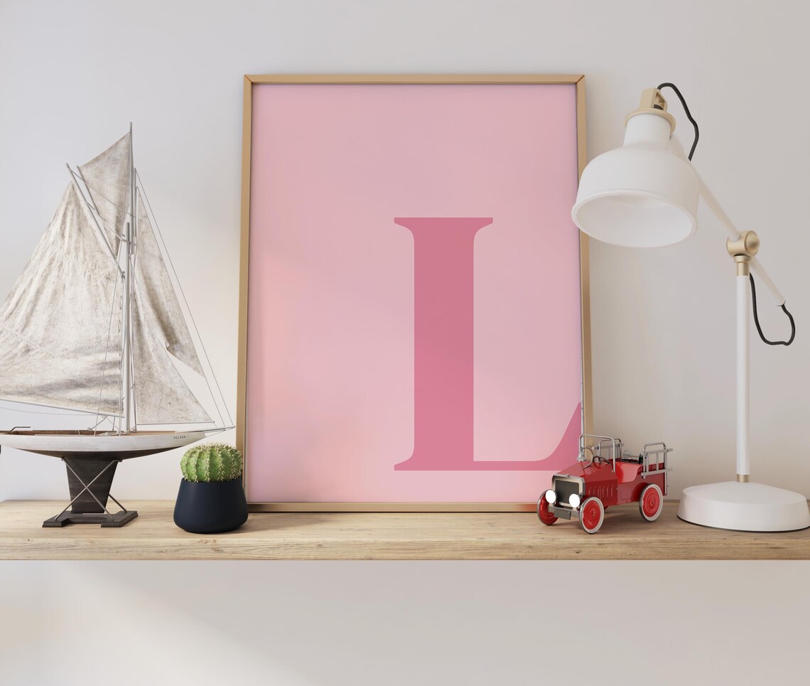 Letter L Poster, Alphabet Nursery Wall Art - Image 2