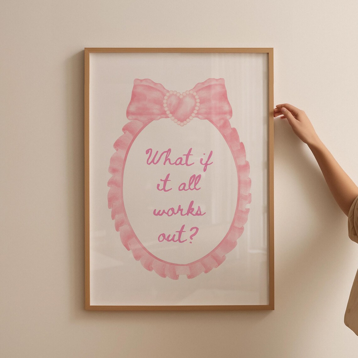 What If It All Works Out? Typography Poster - Image 4