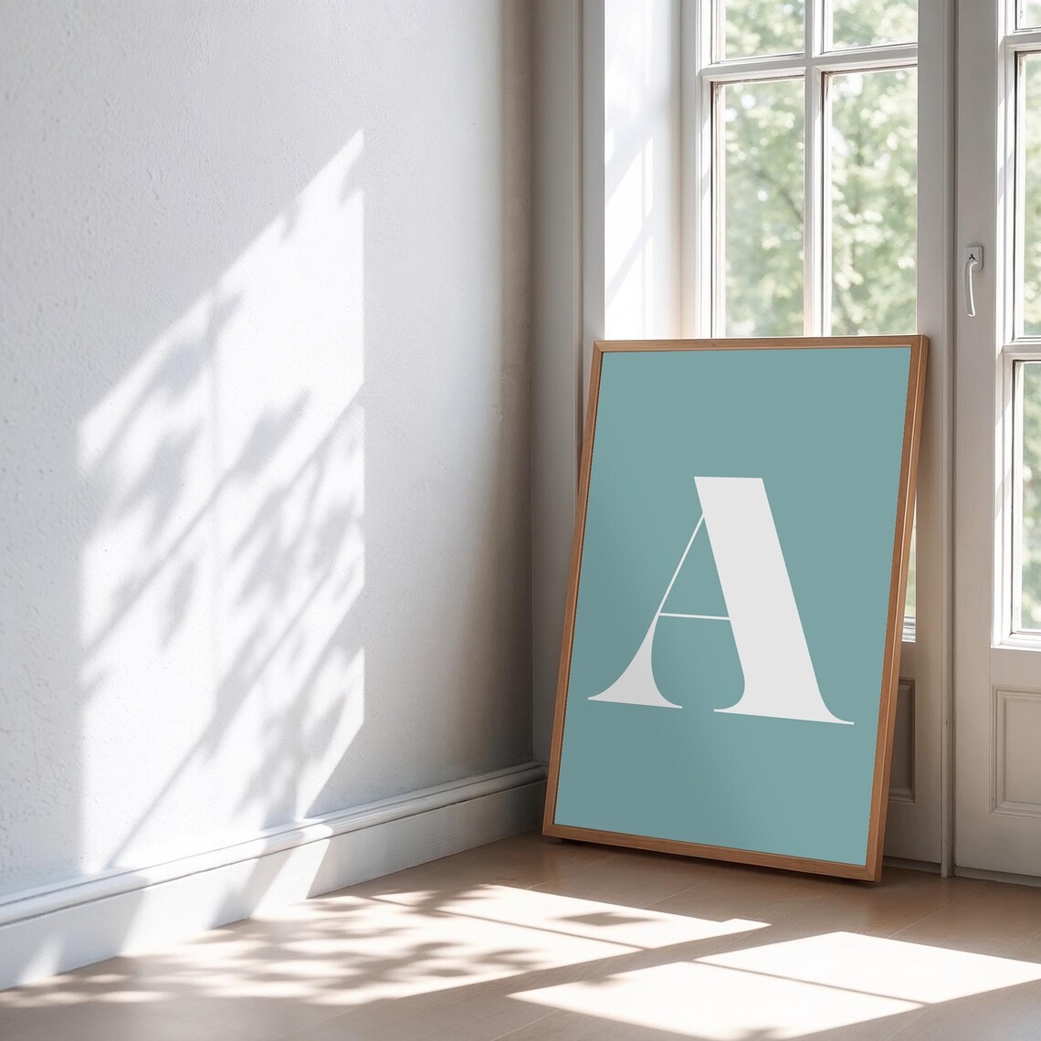Retro Letter A Monogram Art Print, Alphabet Poster - Image 5