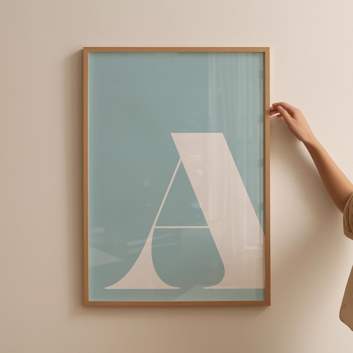 Letter A Poster, Alphabet Nursery Wall Decor