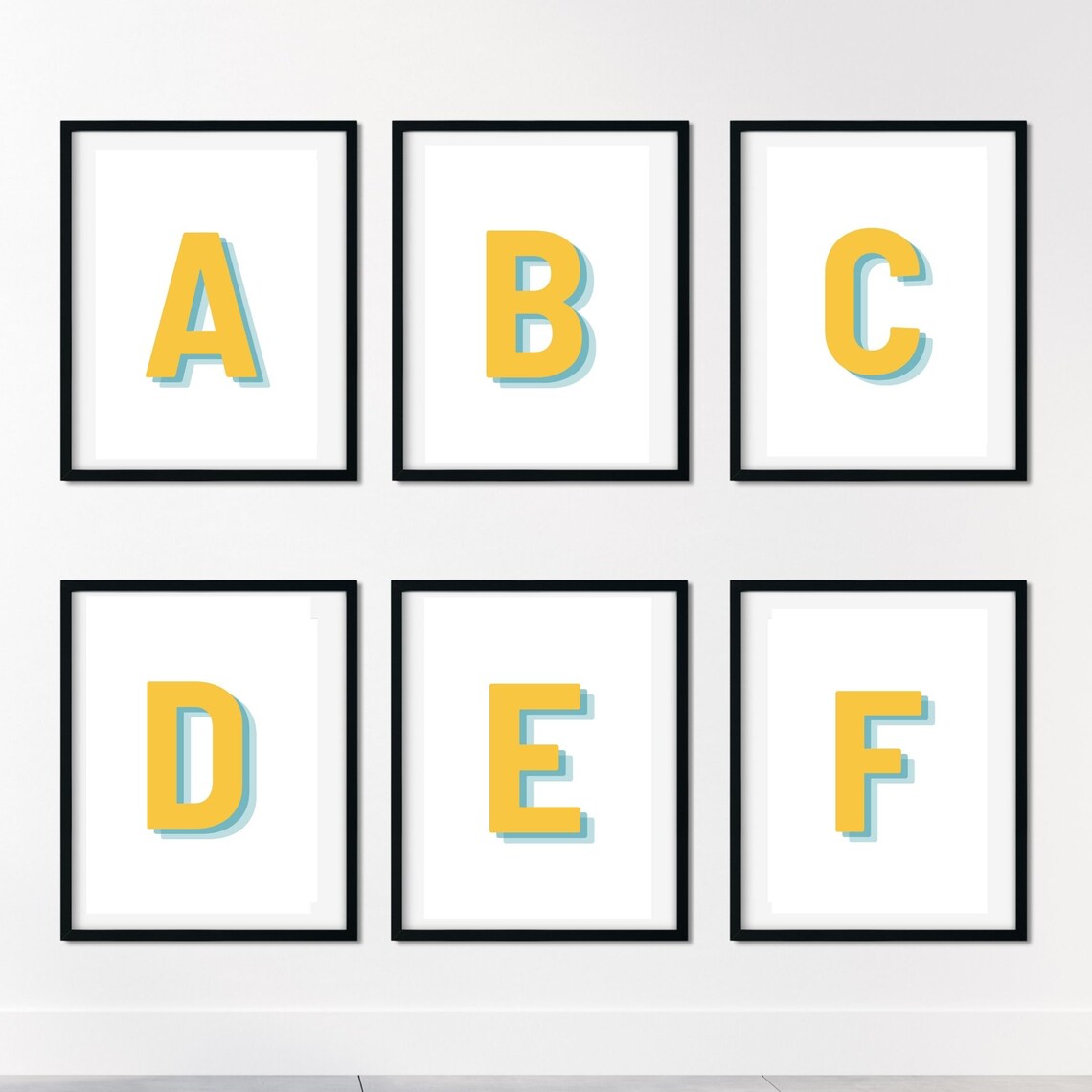 Retro 3D N Letter Monogram, Alphabet Print - Image 2