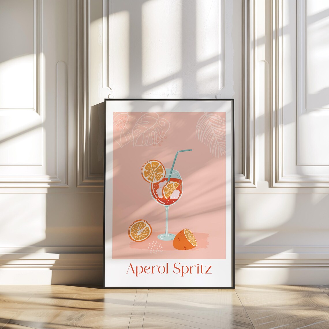 Aperol Spritz, Trendy Retro Cocktail Poster - Image 3