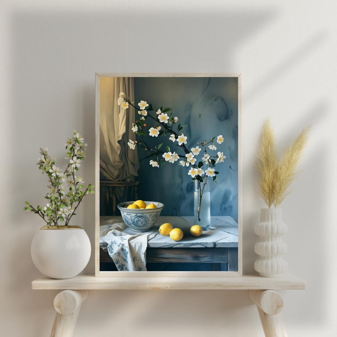 Vintage Inspired Spring Still Life, Kitchen Wall Art - Image 3
