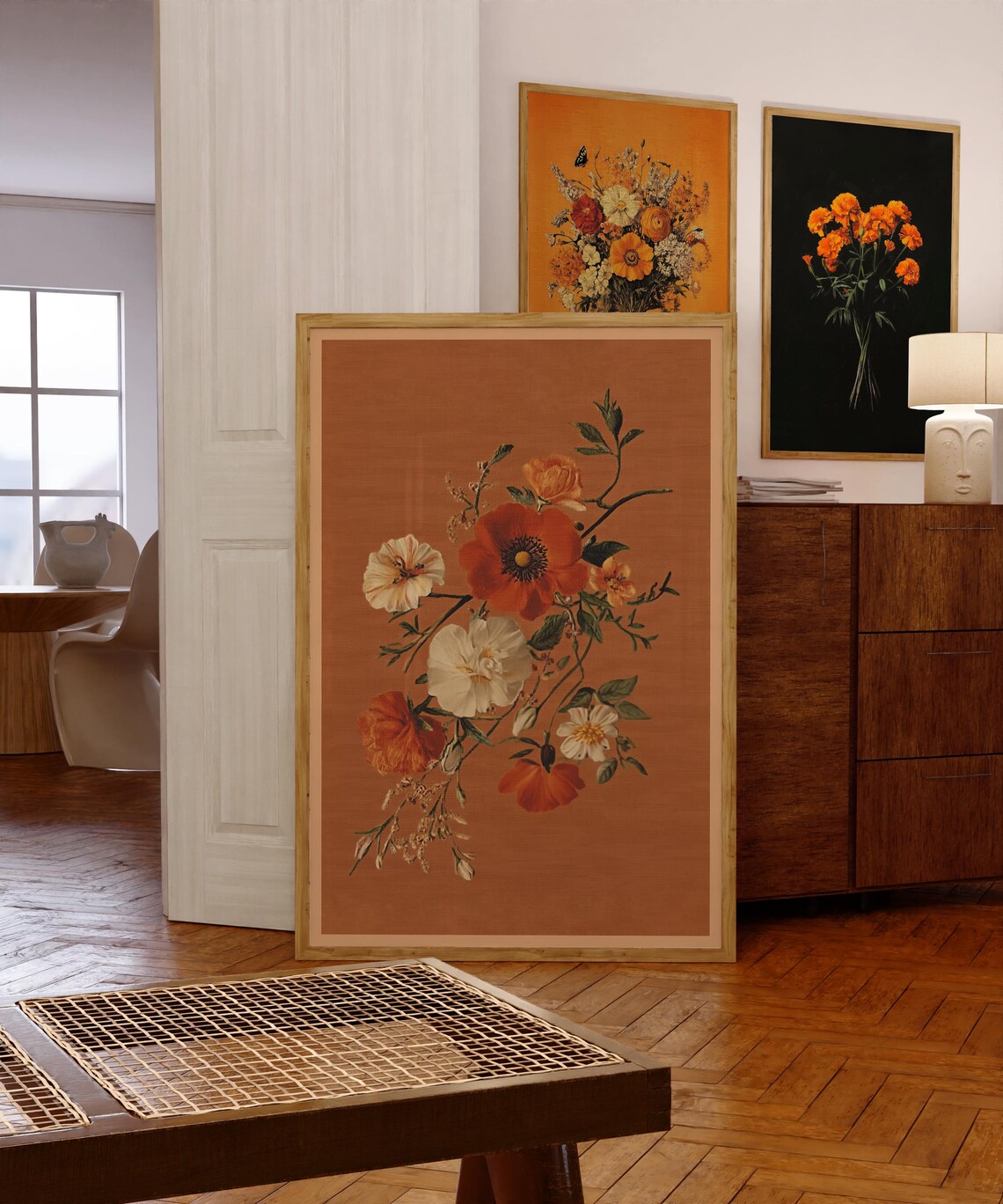 Vintage Floral Bouquet Art Print, French Victorian Style - Image 3