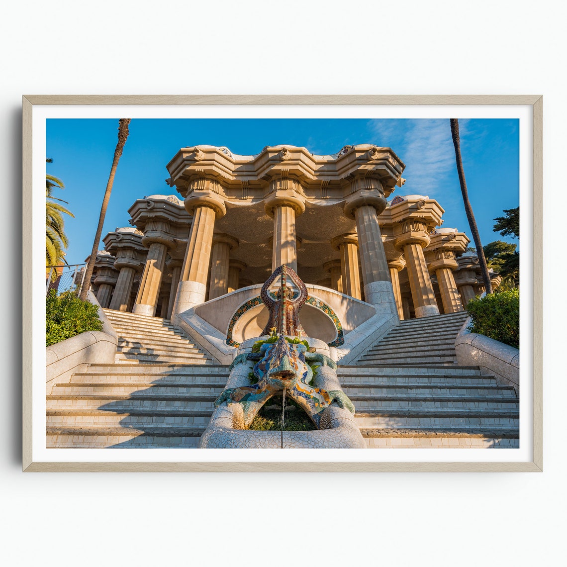 Park Guell Grand Entrance Mosaic Salamander Barcelona Poster