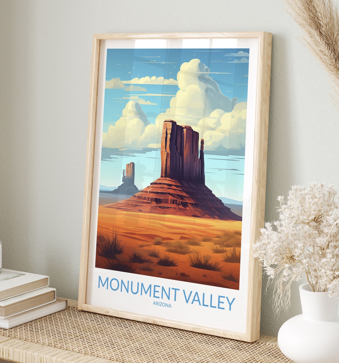 Monument Valley Arizona Desert Butte Sandstone Landmark Poster