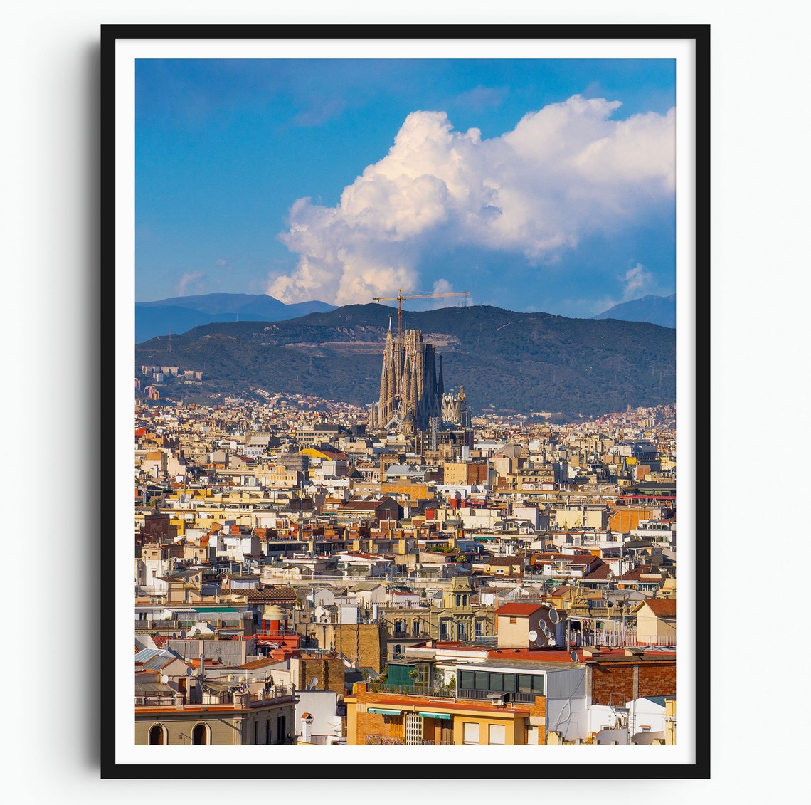 Sagrada Familia Barcelona Wall Art Barcelona Print Barcelona Poster Catalonia Home Decor Spain Art Travel Print Travel Photography