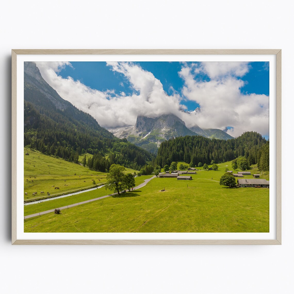 Switzerland Print Rosenlaui Valley Bern Swiss Alps Mountain Wall Art Travel Poster Travel Gift Mountain Home Decor Photography