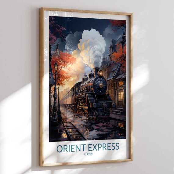 Orient Express Print No 4 Orient Express Poster Orient Express Wall Art Orient Express Art Print Orient Express Artwork Travel Gift