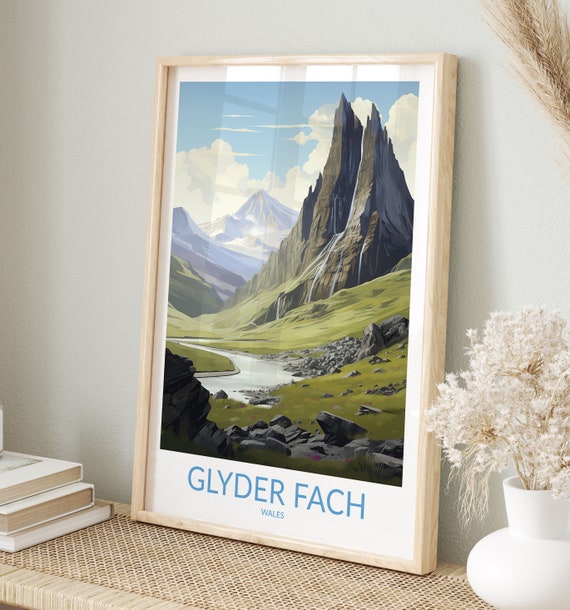 Glyder Fach Print No 2 Glyder Fach Poster Glyder Fach Wall Art Glyder Fach Art Print Glyder Fach Artwork Traveler Gift Wales
