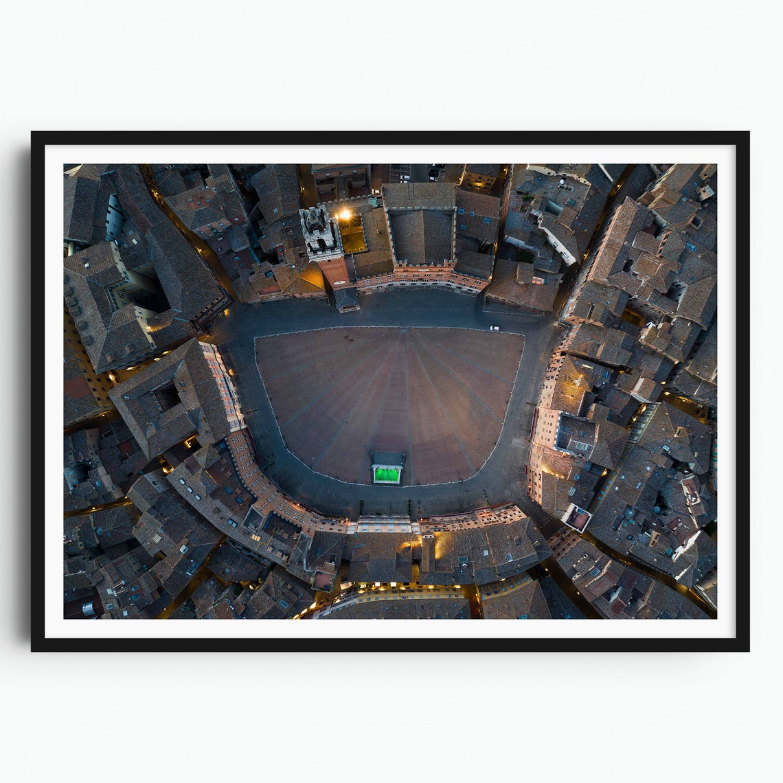 Siena Print Piazza Del Campo Italy Wall Art Travel Gift Travel Poster Europe Print Tuscany Print Architecture Aerial Photography